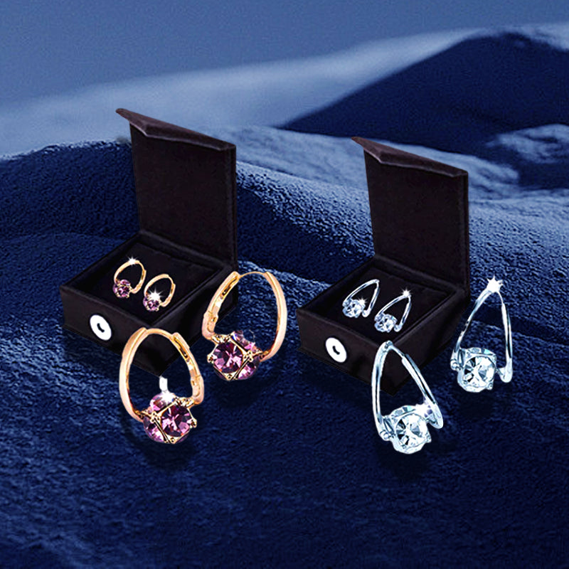 The Liberty Hoop - Elegant Cubic Zirconia Drop Earrings for Women, Lightweight Fashion Mini Hoops, Sparkling Jewelry Gift for Wedding, Party & Daily Wear