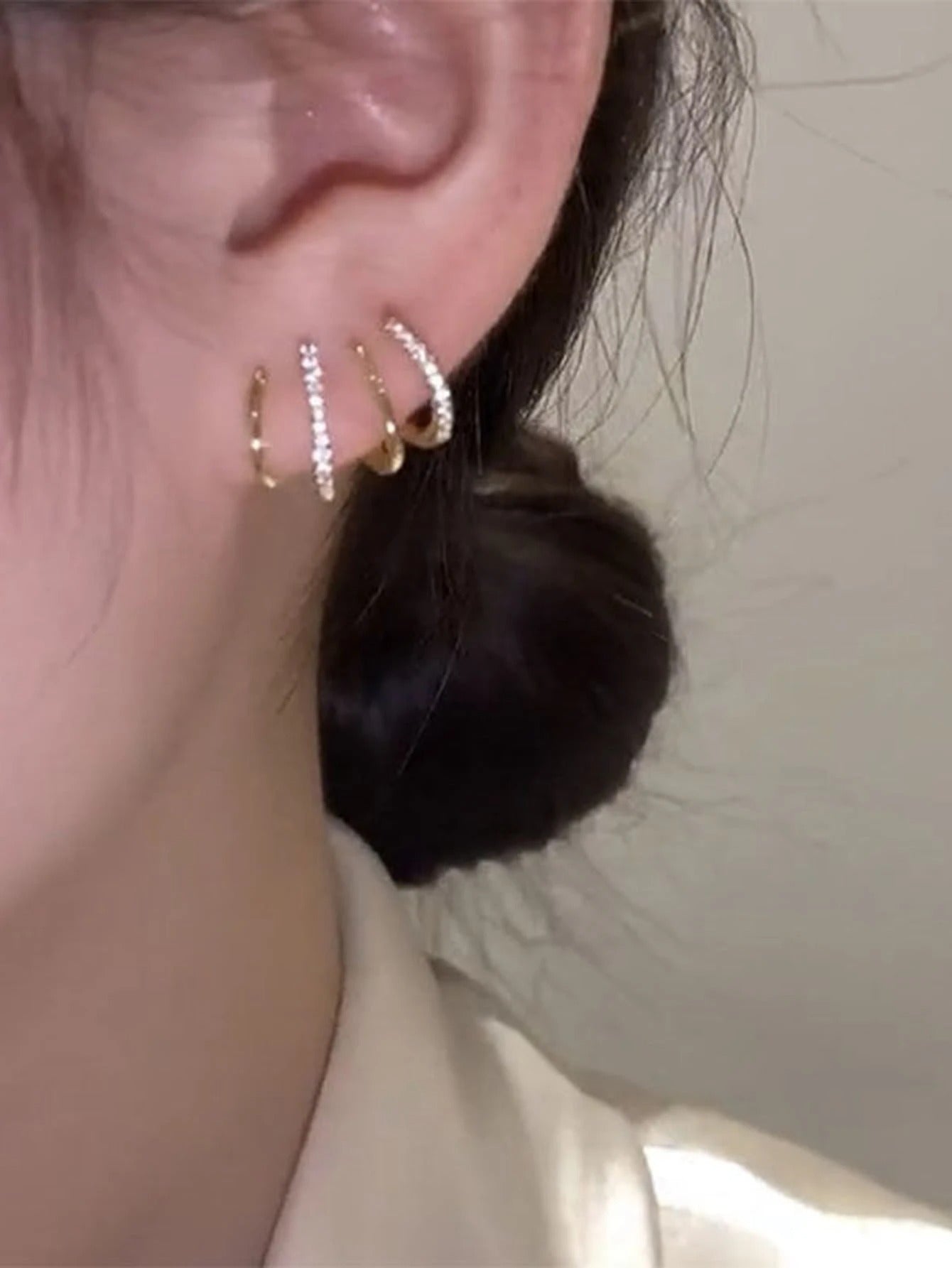 The Liberty Hoop - Fashionable & Bright Gold-tone Women's Clip-on Earrings For Date, Wedding, Party, And Gift